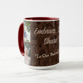 高齢の両親への特別なプレゼント カップル ブラウン マグカップ (正面左)