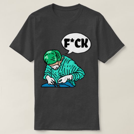 高齢の外科医 Tシャツ (デザイン正面)