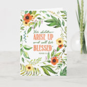 高齢の子どもたち宗教的な母誕生日 カード (正面)