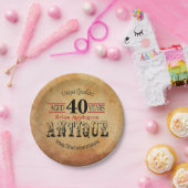 高齢アンティークヴィンテージ40歳デザイン ペーパープレート (パーティー)