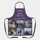 高齢カスタムの父母への贈り物|バイオレット エプロン (正面)