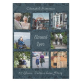 高齢パーソナライズされたの夫婦への贈り物が緑 テーブルクロス (正面)