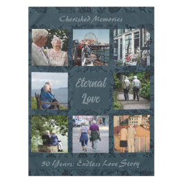 高齢パーソナライズされたの夫婦への贈り物が緑 テーブルクロス