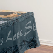 高齢パーソナライズされたの夫婦への贈り物が緑 テーブルクロス (インサイチュ)