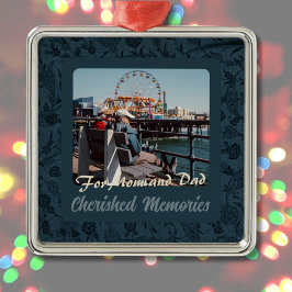 高齢パーソナライズされたの夫婦への贈り物が緑 メタルオーナメント