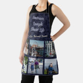 高齢パーソナライズされたの親のカップルへの贈り物が青 エプロン (インサイチュ)