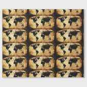 高齢世界地図 ラッピングペーパー (フラット)