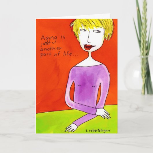 高齢化が進む。.... カード (正面)