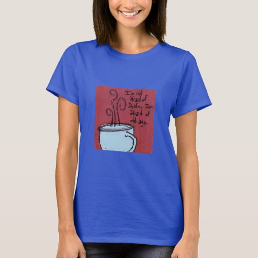 高齢化に伴う悩みの声：老いへの恐怖 Tシャツ (正面)