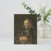 高齢女性のポートレート, c.1650 ポストカード (スタンド正面)