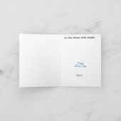 高齢灰色ハイヤー女性医師グリーティングカード カード (内部)