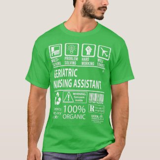 高齢看護助手数々の認定 Tシャツ