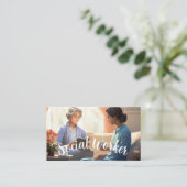 高齢社会労働者 名刺 (スタンド正面)