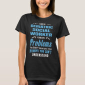 高齢社会労働者 Tシャツ (正面)