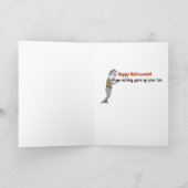 高齢者おもしろいゾンビハロウィーン カード (内部)