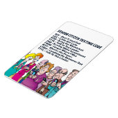 高齢者おもしろいメールや文字を打つ マグネット (左側)