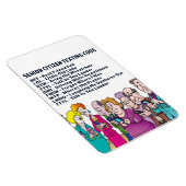 高齢者おもしろいメールや文字を打つ マグネット (右側)