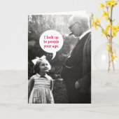 高齢者おもしろい用ヴィンテージ誕生日カード カード (黄色い花)