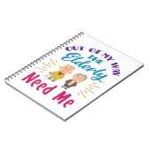 高齢者が私に必要な方法で介護者 ノートブック (左側)