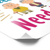 高齢者が私に必要な方法で介護者 フォトプリント            (角)