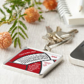 高齢者のためのバレーボールのギフトバレーボールのコーチのギフト キーホルダー (側面)