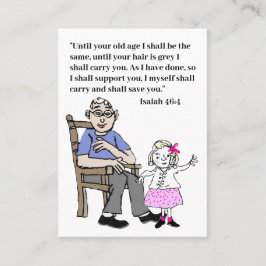 高齢者のための聖句 名刺