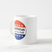 高齢者の健康を支援するためにメディケアを拡大する コーヒーマグカップ (正面左)
