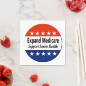 高齢者の健康を支援するためにメディケアを拡大する スタンダードカクテルナプキン (インサイチュ)