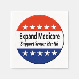 高齢者の健康を支援するためにメディケアを拡大する スタンダードカクテルナプキン