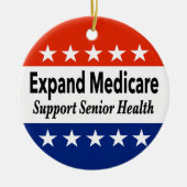 高齢者の健康を支援するためにメディケアを拡大する セラミックオーナメント (正面)
