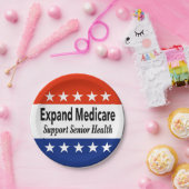 高齢者の健康を支援するためにメディケアを拡大する ペーパープレート (パーティー)