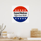 高齢者の健康を支援するためにメディケアを拡大する ポスター (キッチン)