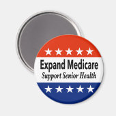 高齢者の健康を支援するためにメディケアを拡大する マグネット (正面/裏面)