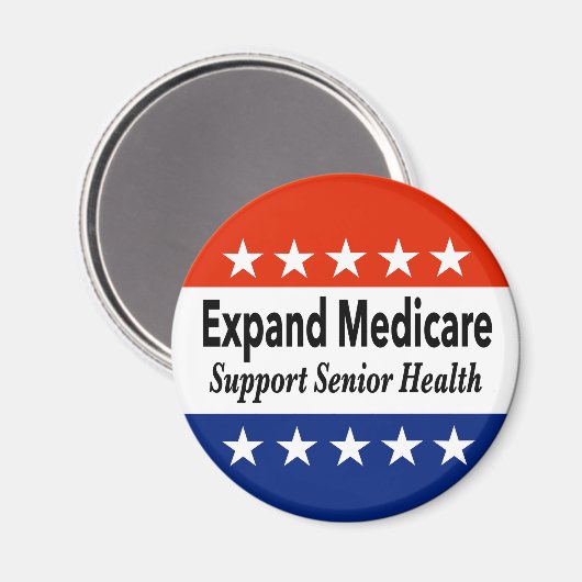 高齢者の健康を支援するためにメディケアを拡大する マグネット (正面/裏面)