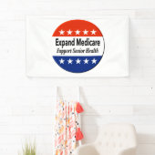 高齢者の健康を支援するためにメディケアを拡大する 横断幕 (インサイチュ)