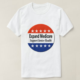 高齢者の健康を支援するためにメディケアを拡大する Tシャツ