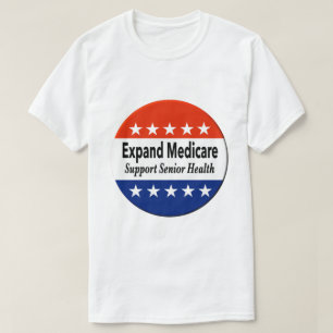 高齢者の健康を支援するためにメディケアを拡大する Tシャツ