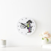 高齢者の割引 ラウンド壁時計 (ホーム)