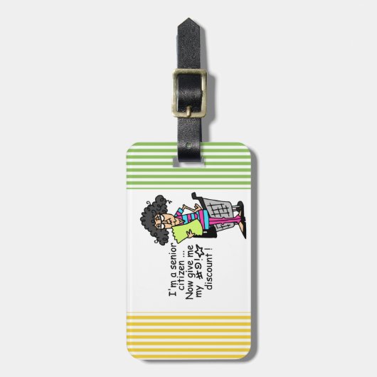 高齢者の割引 ラゲッジタグ (正面縦)