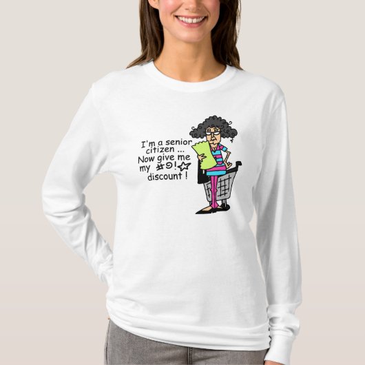 高齢者の割引 Tシャツ (正面)