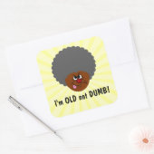 高齢者の大人の私は愚かな高齢者ではない スクエアシール (封筒)