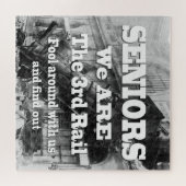 高齢者の我々は3番目のレール ジグソーパズル (横)