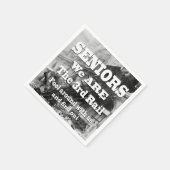 高齢者の我々は3番目のレール スタンダードカクテルナプキン (角)