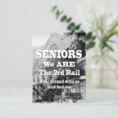 高齢者の我々は3番目のレール ポストカード (スタンド正面)