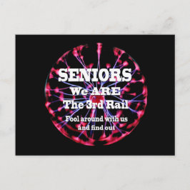高齢者の我々は3番目のレール ポストカード
