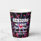 高齢者の我々は3番目のレール 紙コップ (裏面)