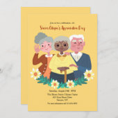 高齢者の日招待状 招待状 (正面/裏面)