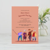 高齢者の日招待状 招待状 (スタンド正面)