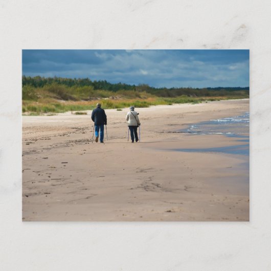 高齢者の歩き ポストカード (正面)