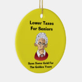 高齢者の税金を下げる セラミックオーナメント (右)
